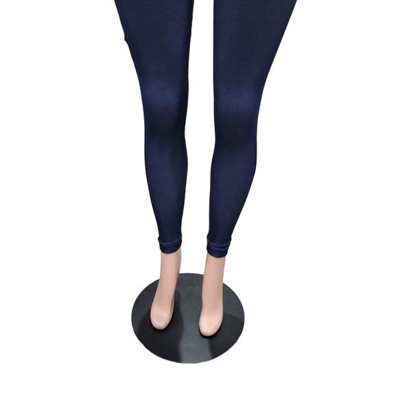 Spanx Look At Me Now Seamless Leggings Women’s Size Small Blue Pull-On‎ Shaping - Picture 4 of 14